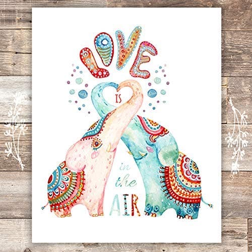 Love is in the Air Art Print - Unframed - 8x10 | Nursery Decor - Dream Big Printables