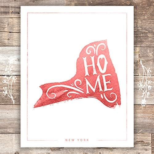 New York Home Art Print - Unframed - 8x10 - Dream Big Printables