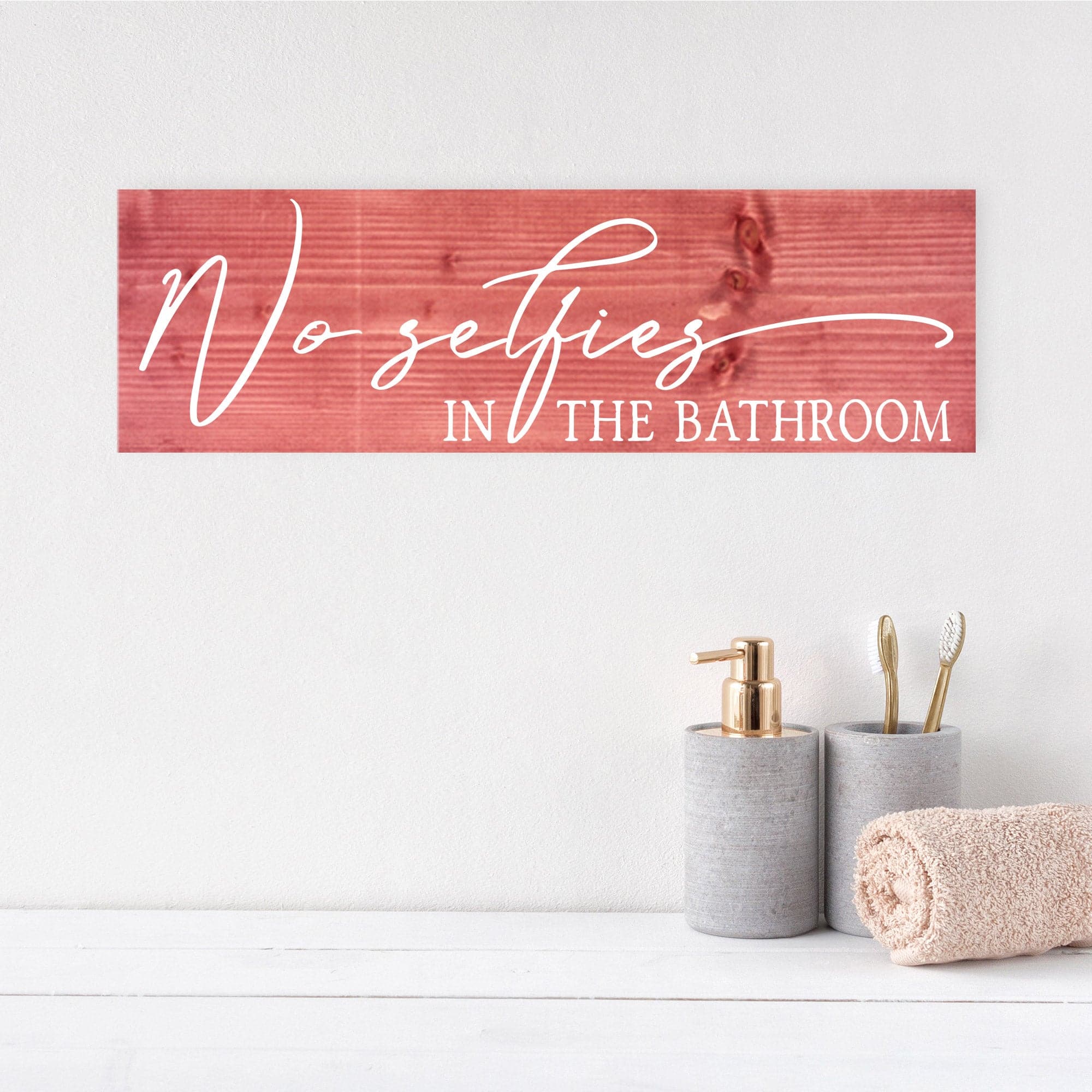 No Selfies in the Bathroom - Dream Big Printables