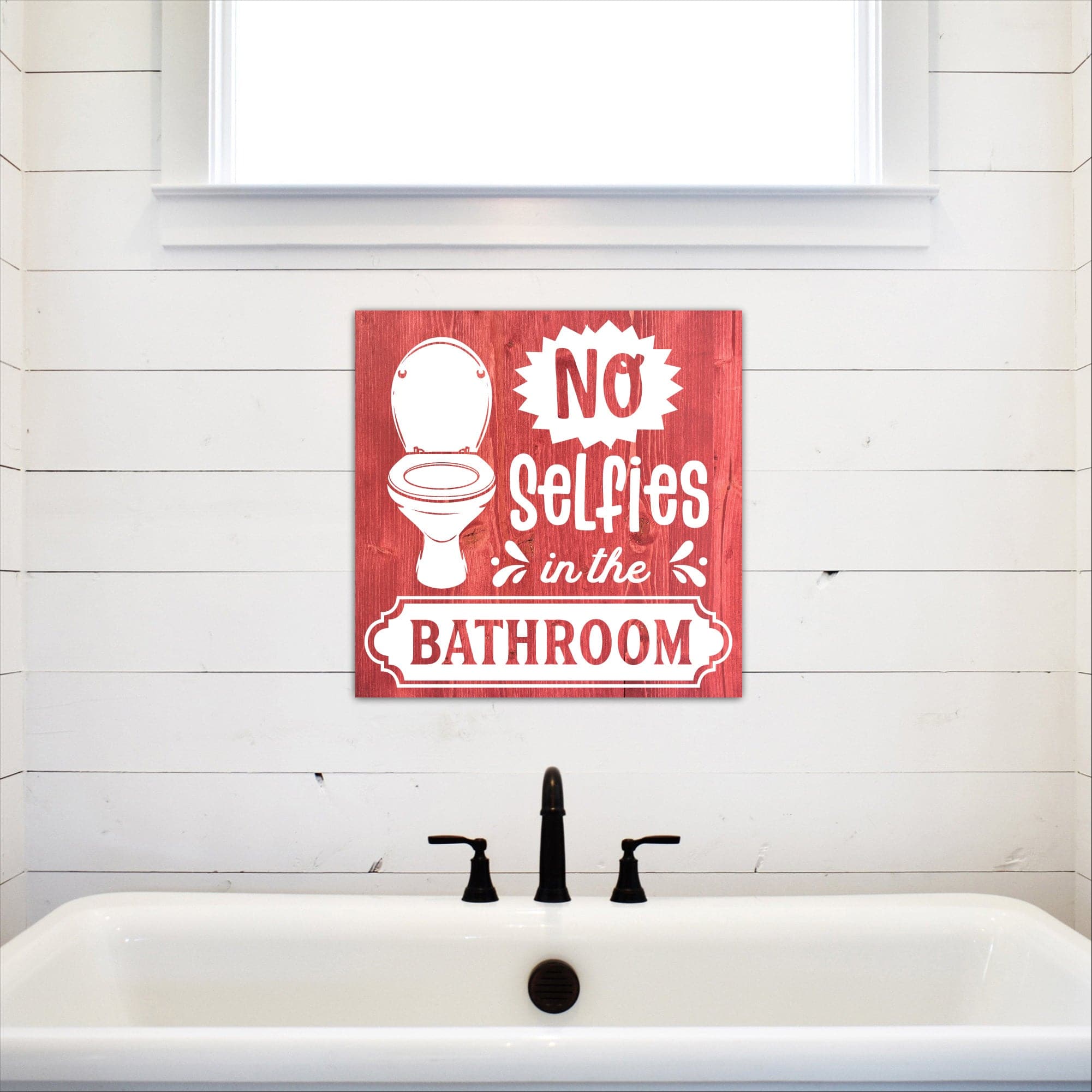 No Selfies in the Bathroom - Dream Big Printables