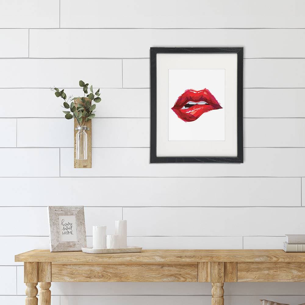 Red Lips Art Print - 8x10 | Fashion Wall Decor - Dream Big Printables