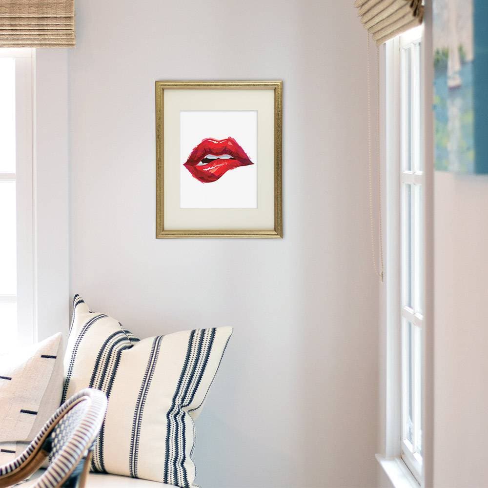 Red Lips Art Print - 8x10 | Fashion Wall Decor - Dream Big Printables