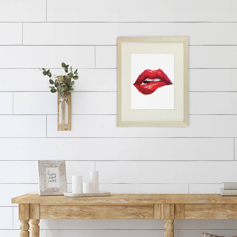 Red Lips Art Print - 8x10 | Fashion Wall Decor - Dream Big Printables