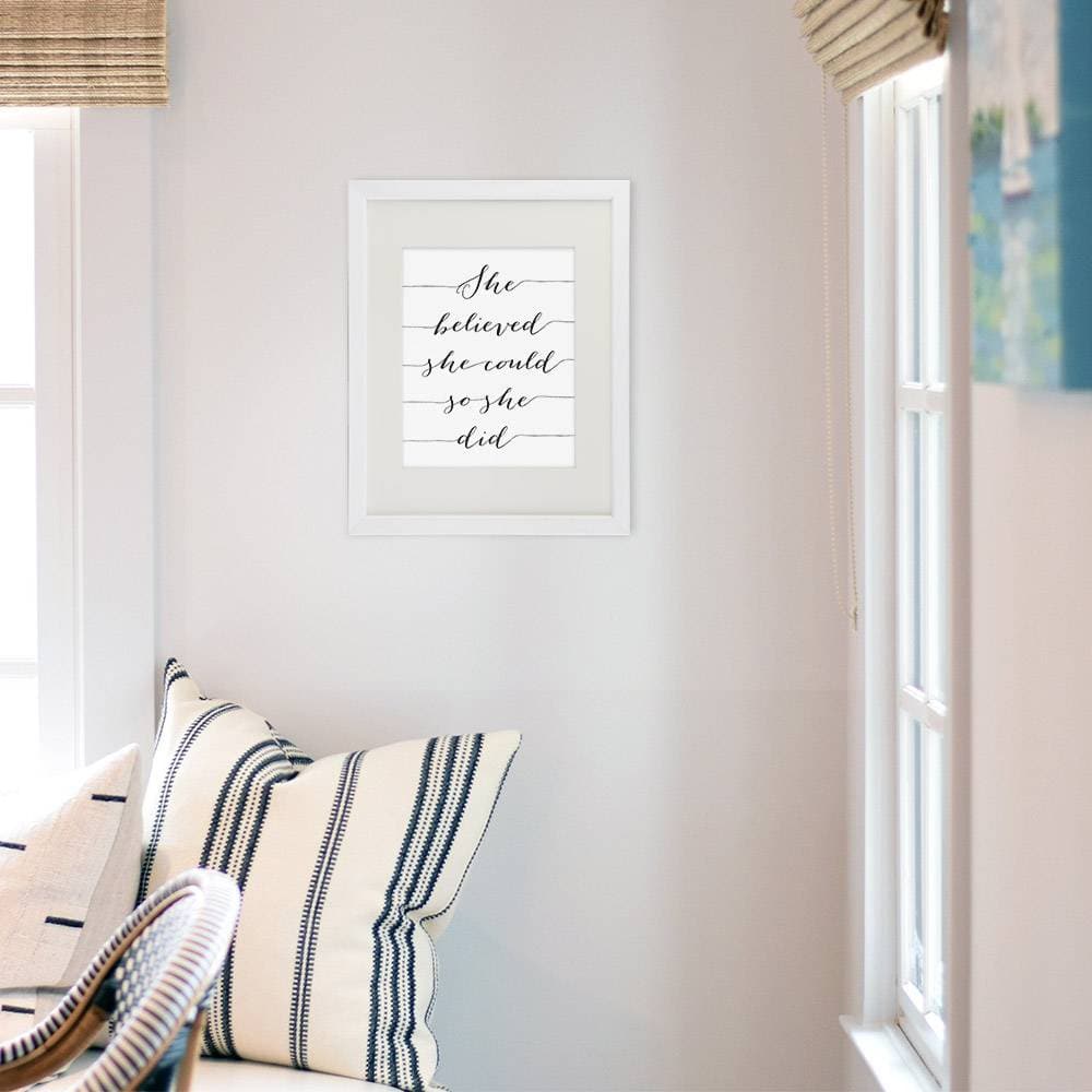 She Believed She Could So She Did Art Print - 8x10 - Dream Big Printables