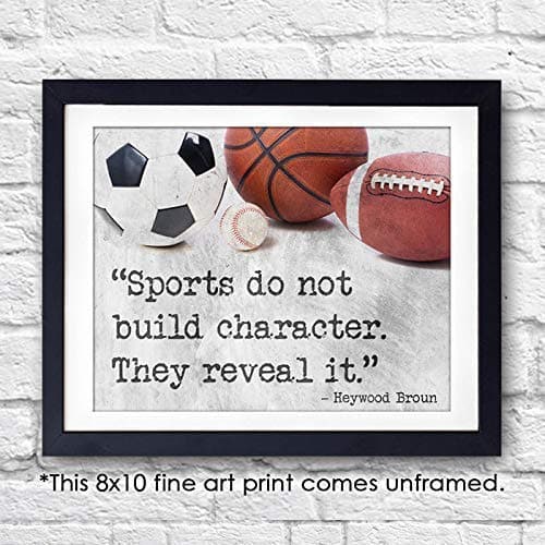 Sports Quotes Wall Art Print - 8x10 | Baseball, Basketball, Football, Soccer - Dream Big Printables