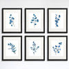 Trendy Eucalyptus Dark Blue Art Prints (Set of 6) - 8x10s - Dream Big Printables