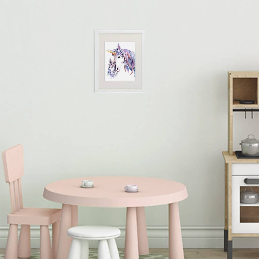 Unicorn Mother and Daughter Wall Decor For Girls Room - Art Print - 8x10 - Dream Big Printables