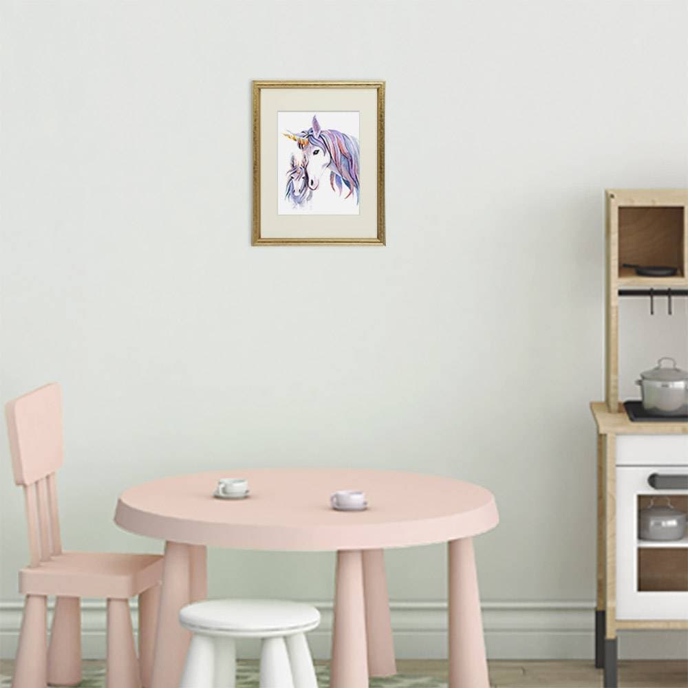 Unicorn Mother and Daughter Wall Decor For Girls Room - Art Print - 8x10 - Dream Big Printables