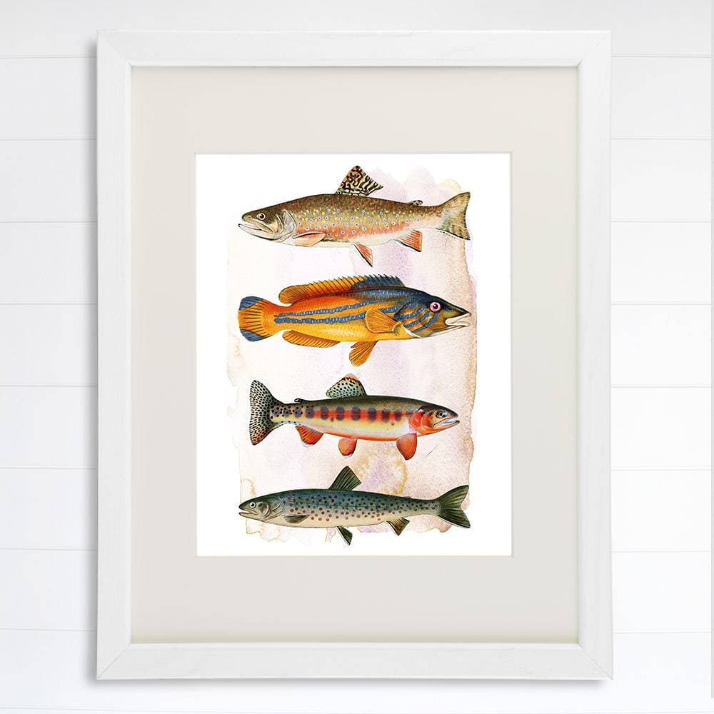 Vintage Fish Art Print - 8x10 - Dream Big Printables