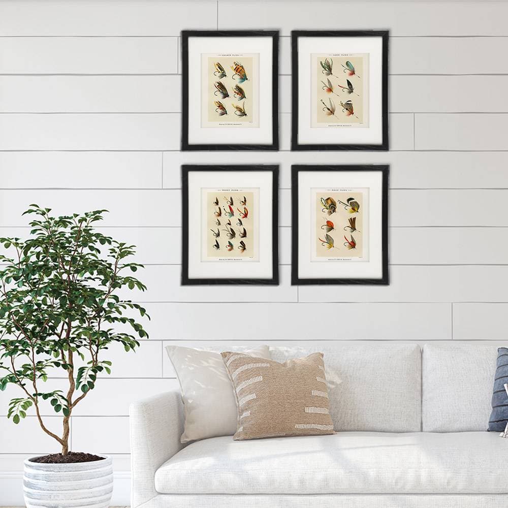 Vintage Fly Fishing Art Prints (Set of 4) - 8x10 - Dream Big Printables