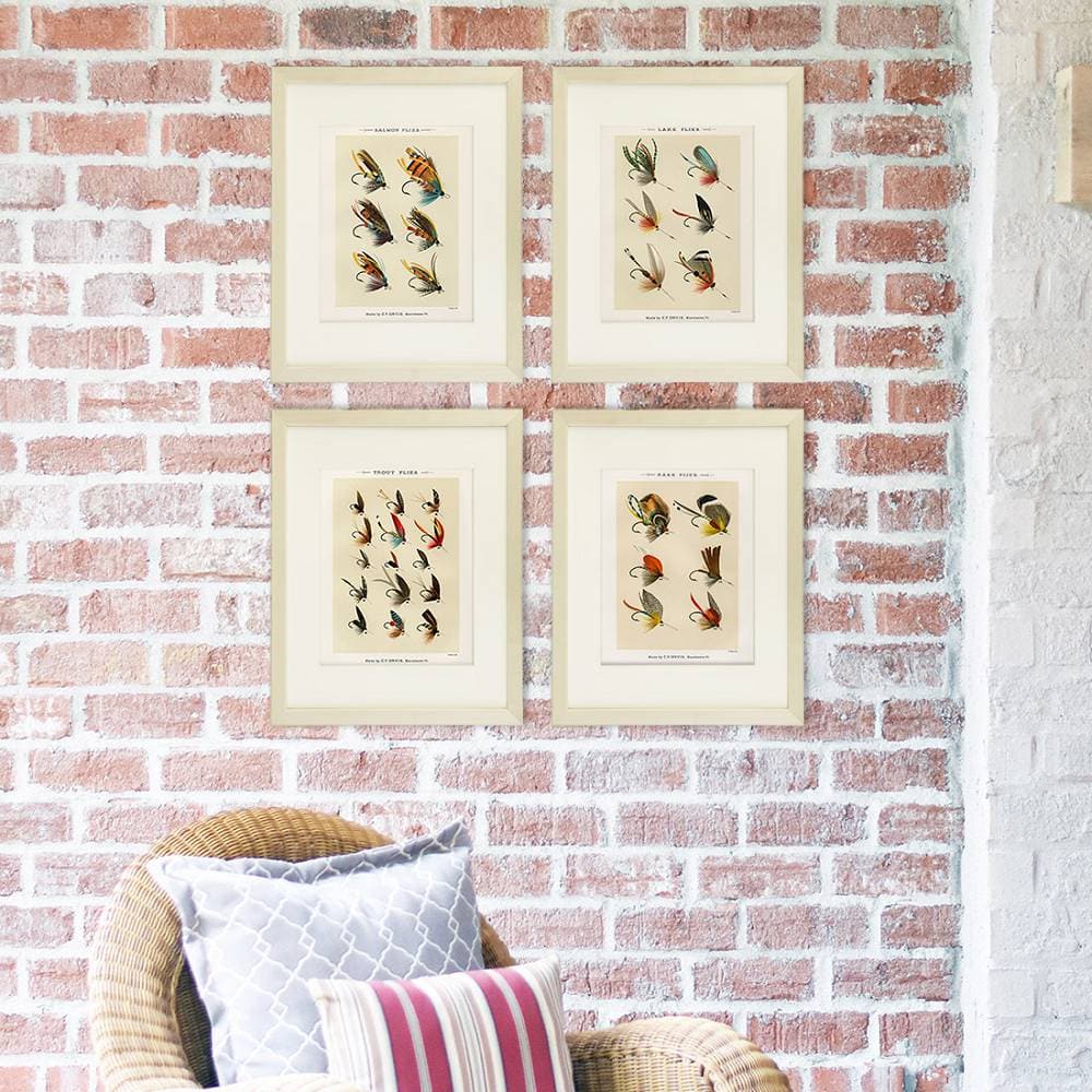 Vintage Fly Fishing Art Prints (Set of 4) - 8x10 - Dream Big Printables