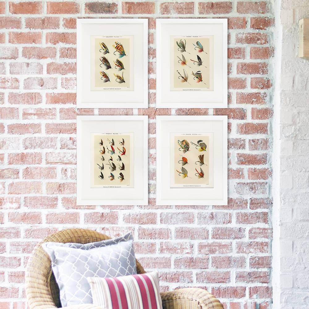 Vintage Fly Fishing Art Prints (Set of 4) - 8x10 - Dream Big Printables