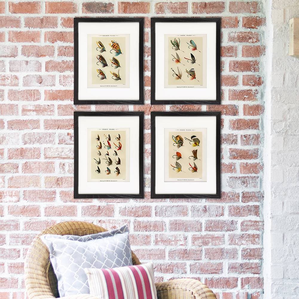 Vintage Fly Fishing Art Prints (Set of 4) - 8x10 - Dream Big Printables
