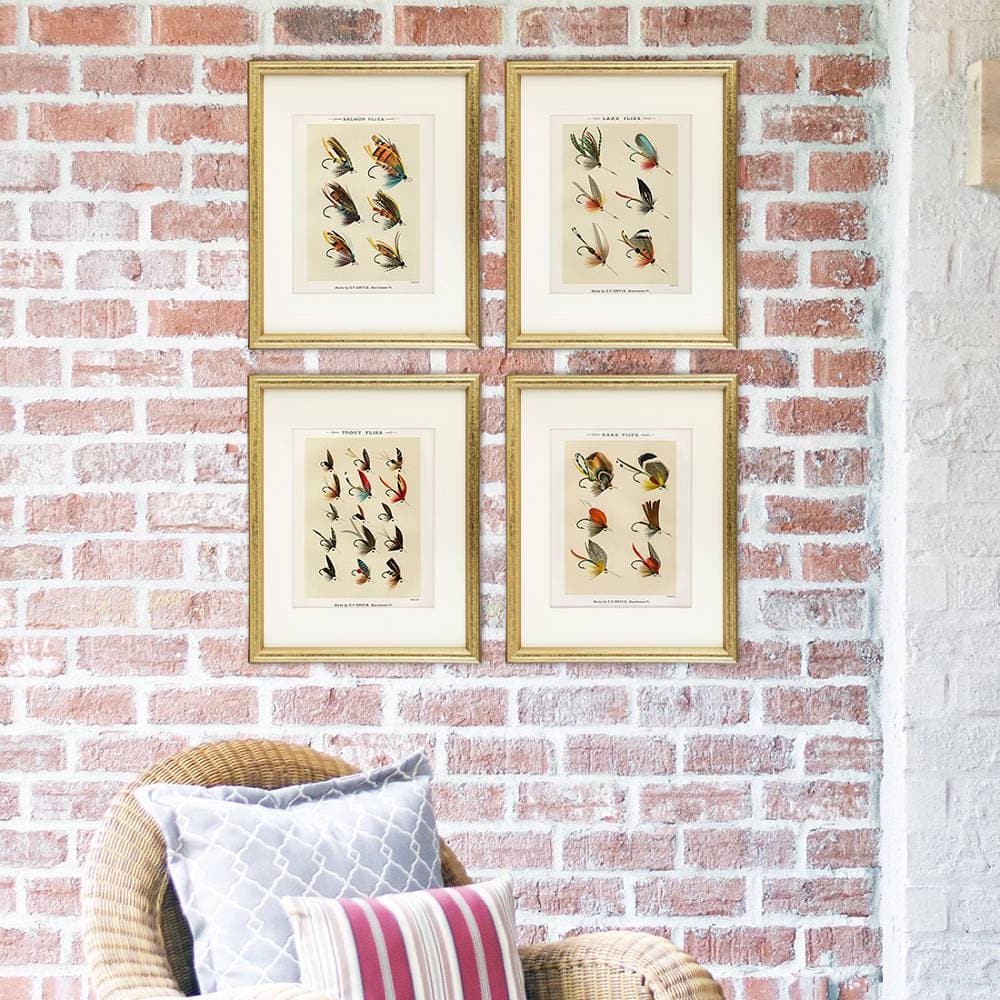 Vintage Fly Fishing Art Prints (Set of 4) - 8x10 - Dream Big Printables