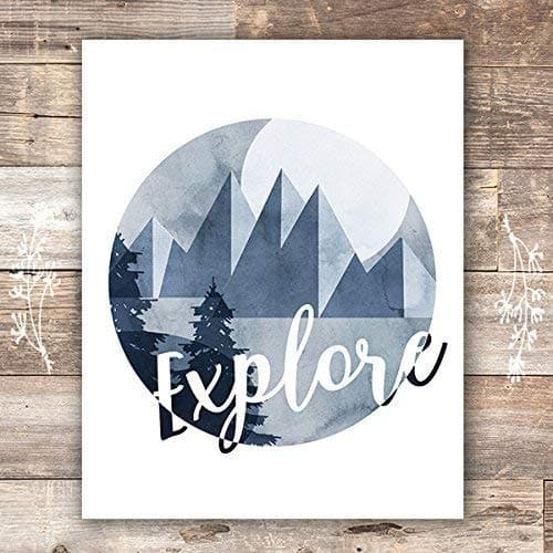 Wanderlust Art Print - Unframed - 8x10 - Dream Big Printables