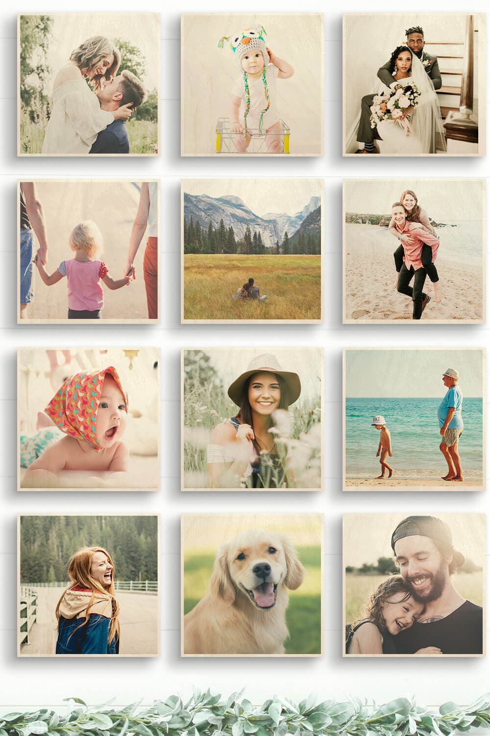 Wood Photo Squares - Dream Big Printables