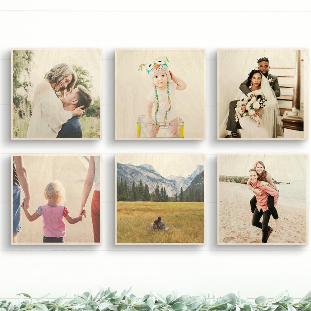 Wood Photo Squares - Dream Big Printables
