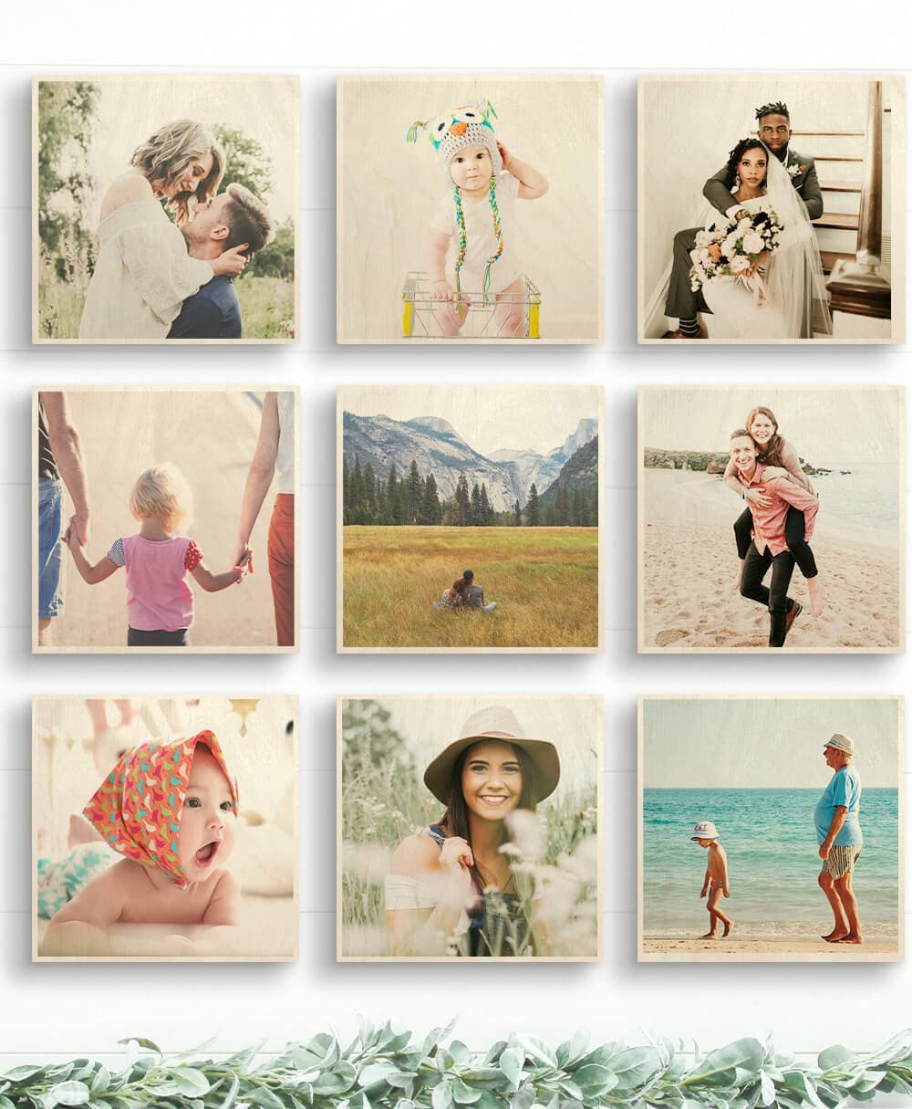 Wood Photo Squares - Dream Big Printables