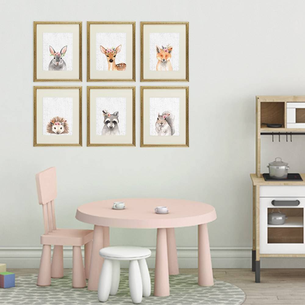 Woodland Animals Nursery Wall Art Prints (Set of 6) - 8x10s - Dream Big Printables