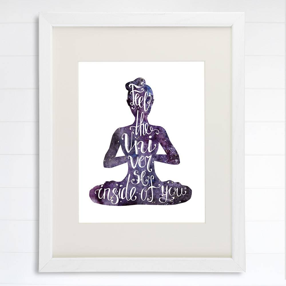 Yoga Quote Wall Art Print - 8x10 - Dream Big Printables