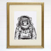 Astronaut Monkey Art Print - 8x10 | Space Monkey - Dream Big Printables