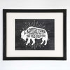 Adventure Awaits Out In The Wild, Wild West - 8x10 | Buffalo Art Print - Dream Big Printables
