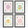 Animals Wreath Art Prints (Set of 4) - 8x10s - Dream Big Printables