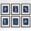 Astronauts In Space Art Prints (Set of 6) - 8x10s - Dream Big Printables
