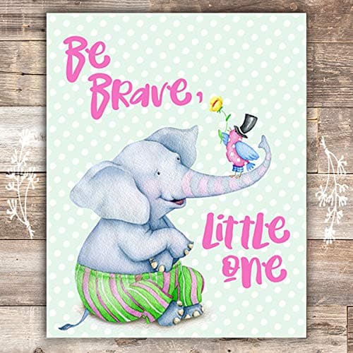 Be Brave, Little One Nursery Print - Unframed - 8x10 - Dream Big Printables