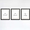 Be Silly Be Kind Be Honest Art Prints (Set of 3) - 8x10 | Inspirational Wall Art - Dream Big Printables