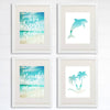 Beach Set Art Prints (Set of 4) - 8x10s - Dream Big Printables