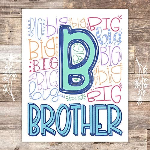 Big Brother Art Print - Unframed - 8x10 - Dream Big Printables