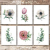 Botanical Prints Wall Art (Set of 6) - Unframed - 8x10s | Flowers and Eucalyptus - Dream Big Printables