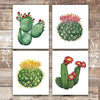 Cactus Wall Decor Art Prints (Set of 4) - Unframed - 8x10s | Botanical Prints - Dream Big Printables