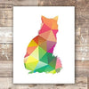 Cat Art Print - Unframed - 8x10 - Dream Big Printables