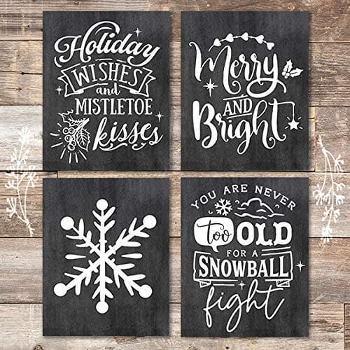 Merry Christmas Chalkboard Print {8x10} - Eat Teach Laugh Craft