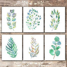 Colorful Botanical Watercolors (Set of 6) - Unframed - 8x10s - Dream Big Printables