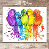Colorful Parrots Art Print - 8x10s | Bird Wall Decor - Dream Big Printables