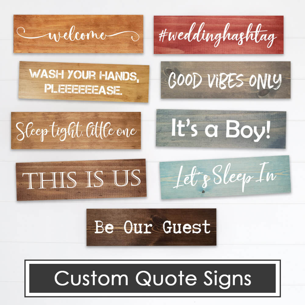 Custom Quote Wood Signs – Dream Big Printables