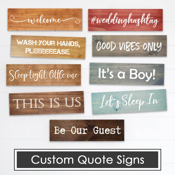 Custom Quote Wood Signs - Dream Big Printables