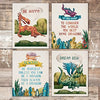 Dragon Art Prints (Set of 4) - Unframed - 8x10s - Dream Big Printables