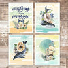 Everything You Can Imagine Is Real Art Prints (Set of 4) - Unframed - 8x10s - Dream Big Printables