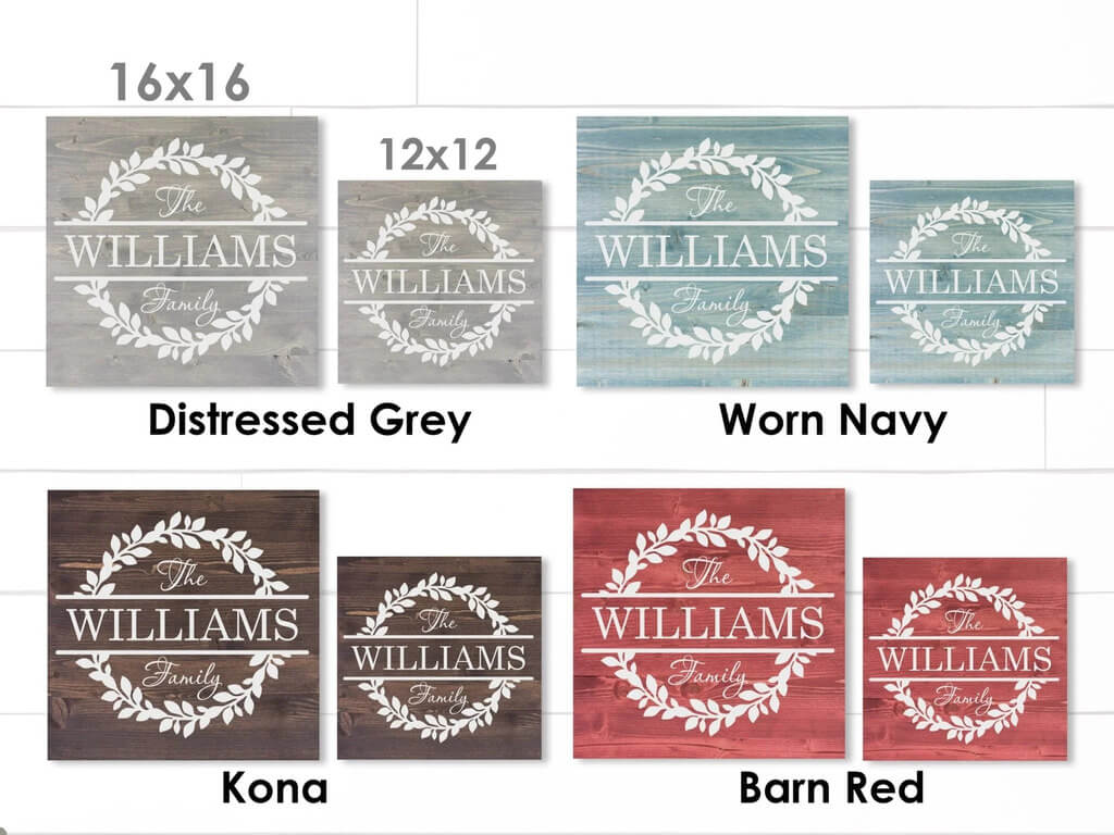 Family Name Wood Sign - Dream Big Printables