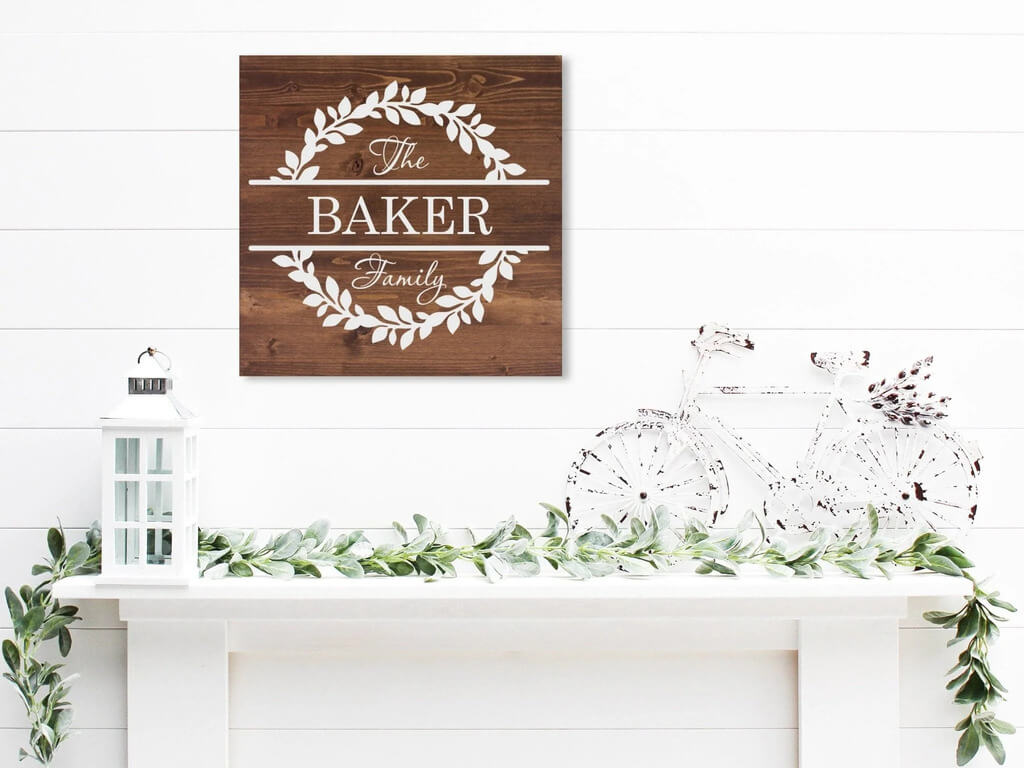 Family Name Wood Sign - Dream Big Printables
