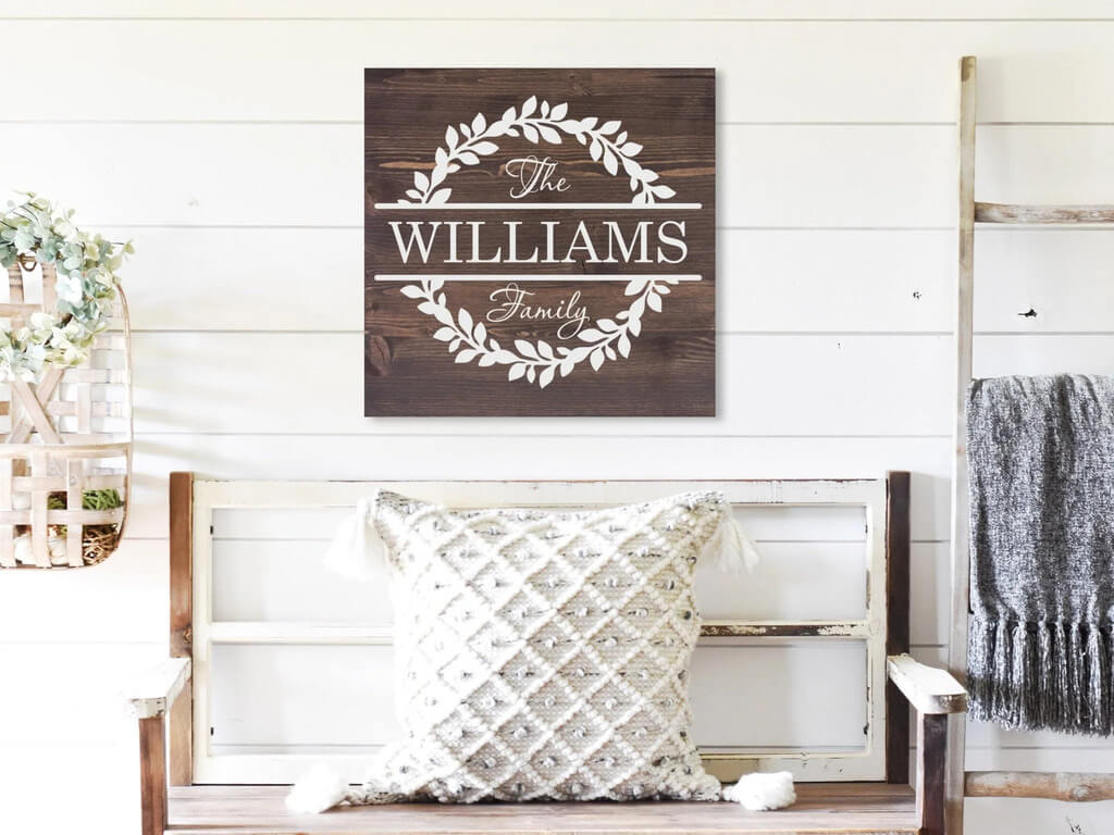 Family Name Wood Sign - Dream Big Printables