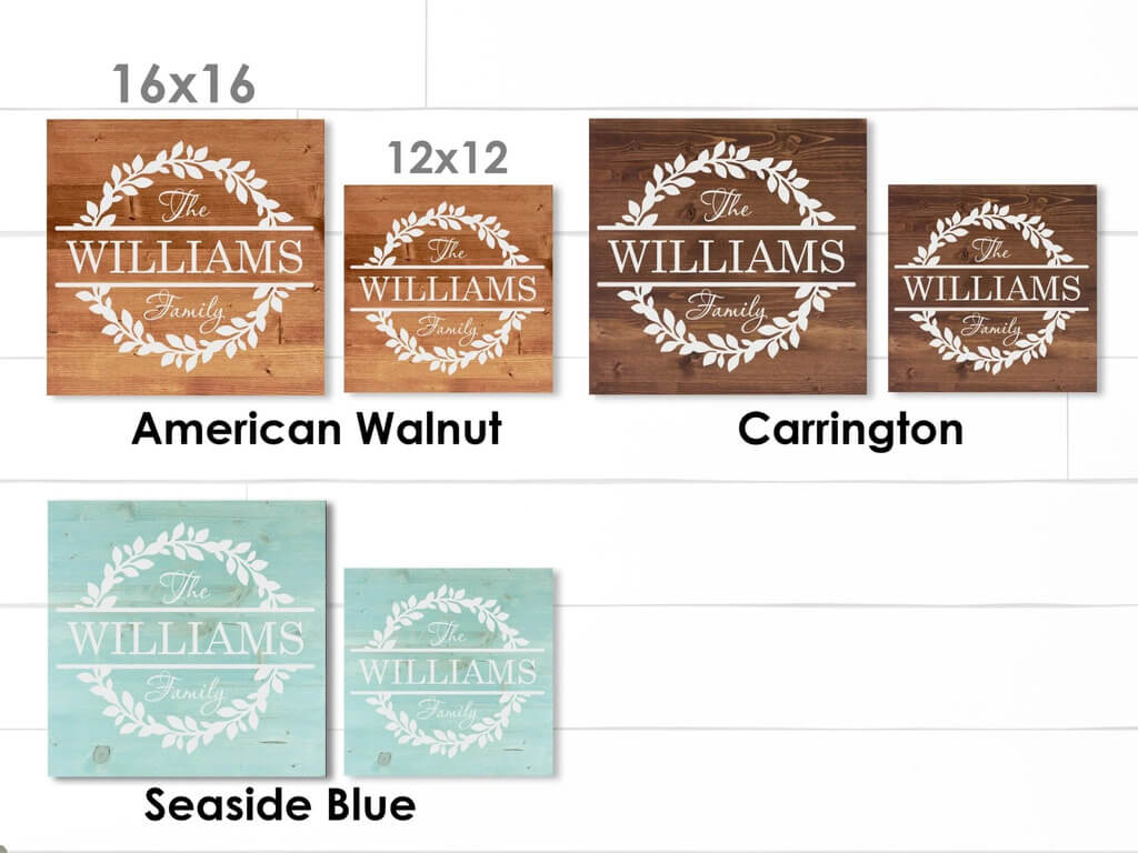 Family Name Wood Sign - Dream Big Printables
