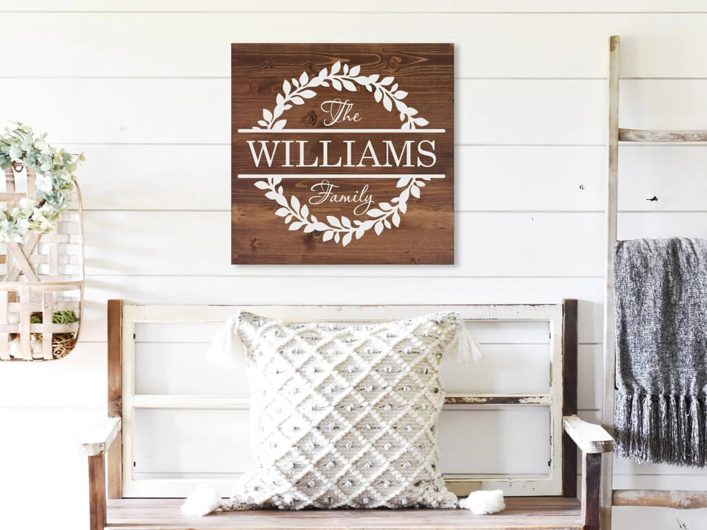 Family Name Wood Sign - Dream Big Printables