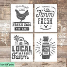 Farmhouse Decor Art Prints (Set of 4) - Unframed - 11x14s - Dream Big Printables