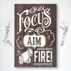 Focus Aim Fire - Dream Big Printables