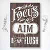 Focus Aim Flush - Dream Big Printables